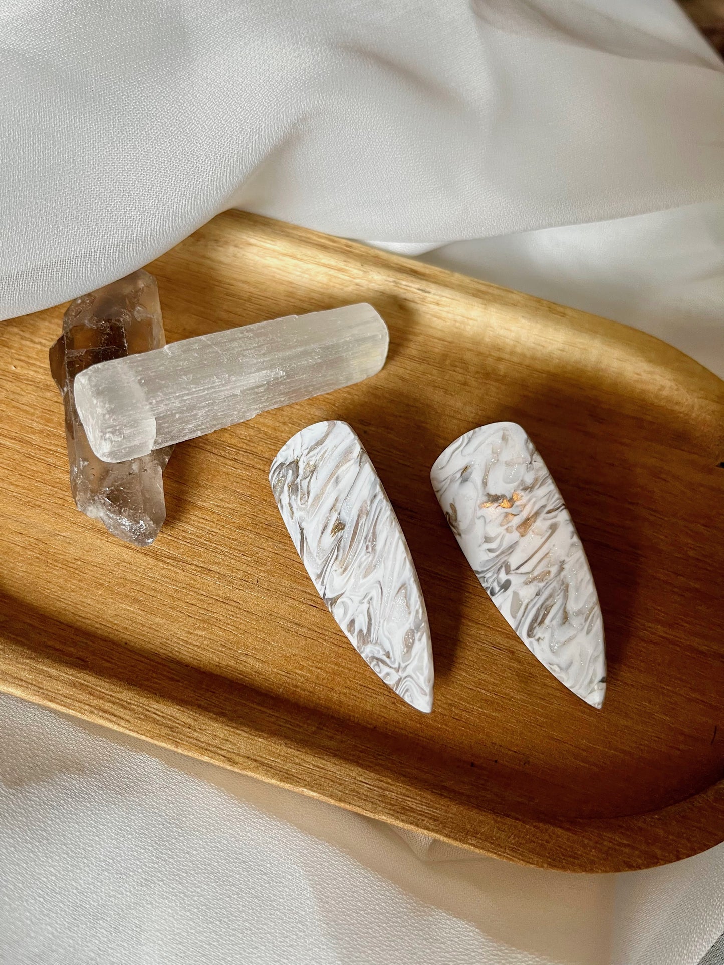 Marbled Dagger Earrings