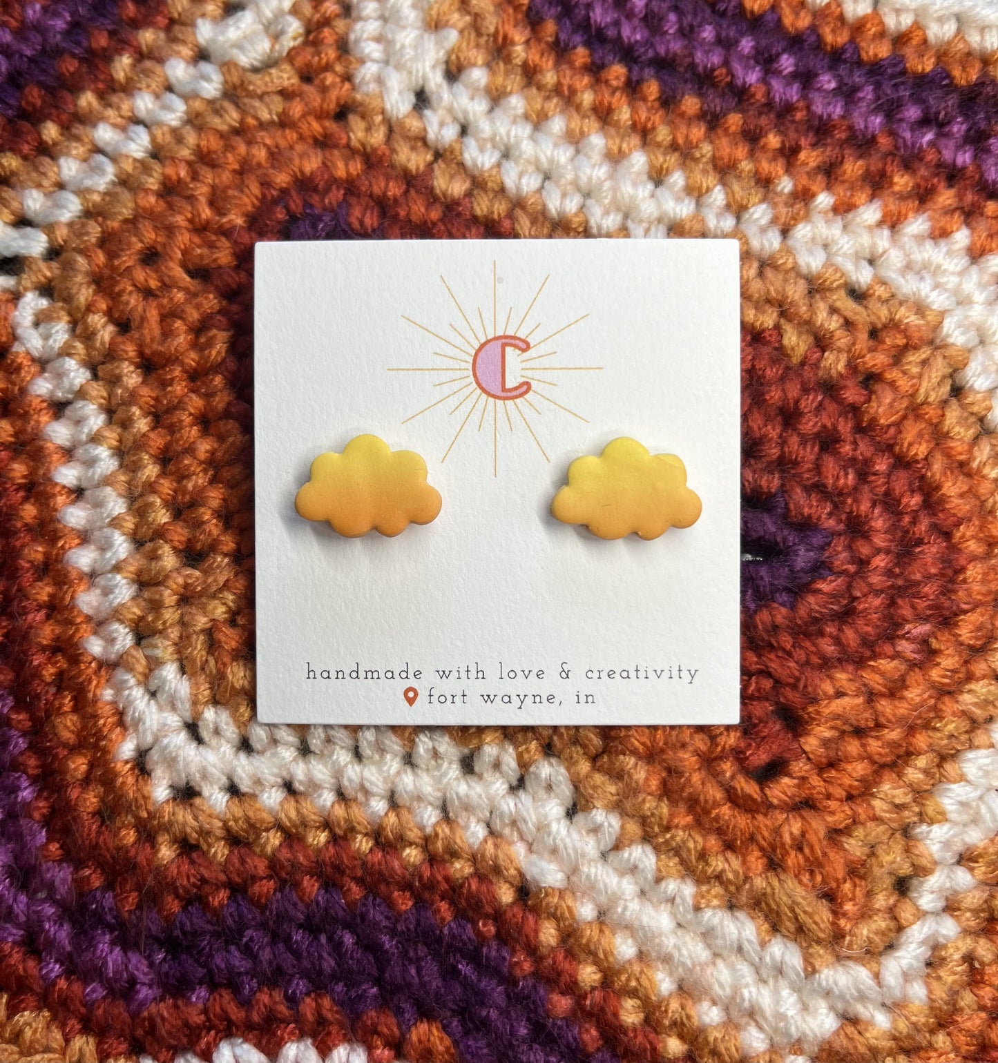 Sunset Cloud Earrings