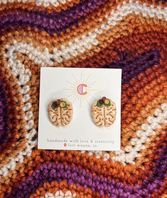 Beautiful Brain Earrings